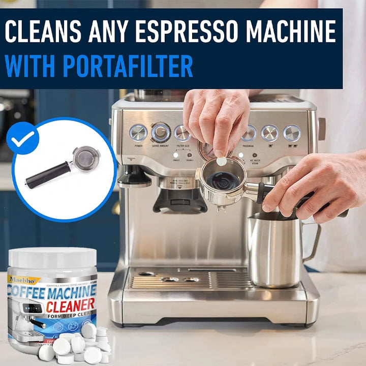 100 Coffee Machine Cleaning Tablets – Descaling & Scale Remover for Home Coffee Makers
