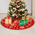 35.4'' Christmas Tree Skirt – Snowflake Pattern Holiday Decor Mat