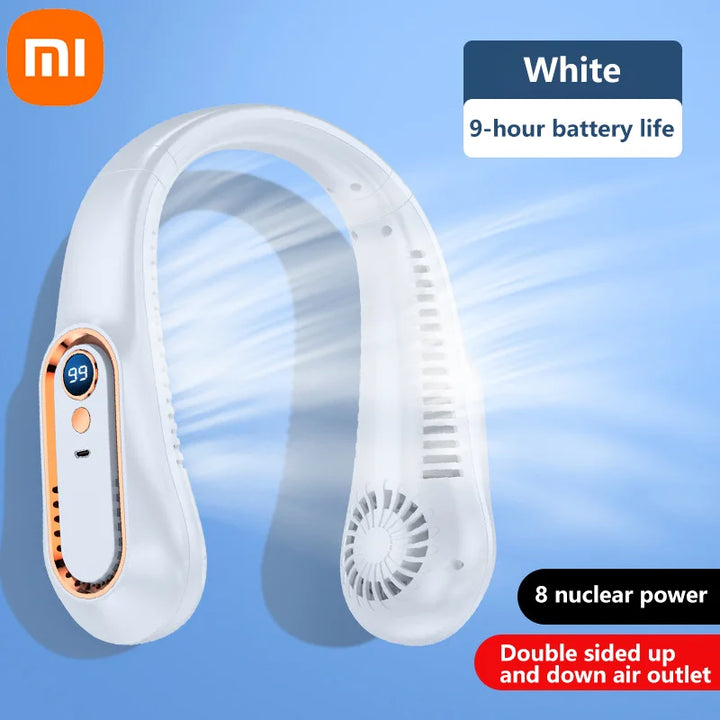 Xiaomi Portable Neck Fan – USB Rechargeable Silent Wearable Cooling Fan