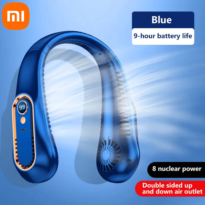 Xiaomi Portable Neck Fan – USB Rechargeable Silent Wearable Cooling Fan