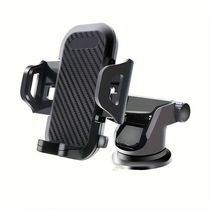 Universal Car Phone Holder – Dashboard & Windshield Suction Cup Telescopic Mount