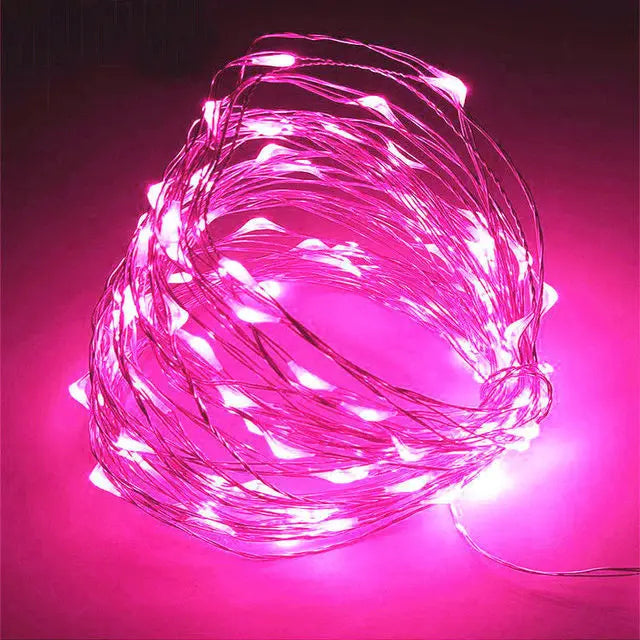 1–5M Copper Wire LED Fairy Lights – Warm String Lights for Christmas, Wedding & Party