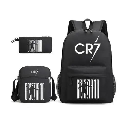 Cristiano Ronaldo CR7 School Bag Students Boys Girls 3 Pack