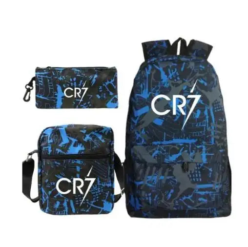 Cristiano Ronaldo CR7 School Bag Students Boys Girls 3 Pack