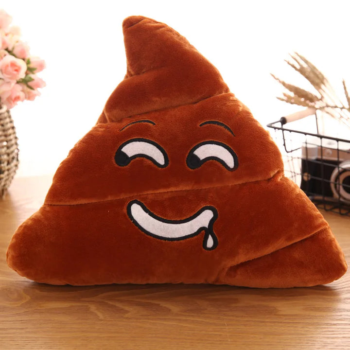 Cute Cartoon Poo Plush – Funny Poop Expression Cushion Soft Toy