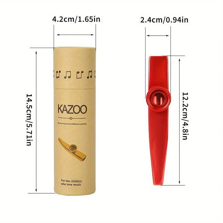 Aluminum Alloy Kazoo with Storage Box – Beginner Musical Instrument