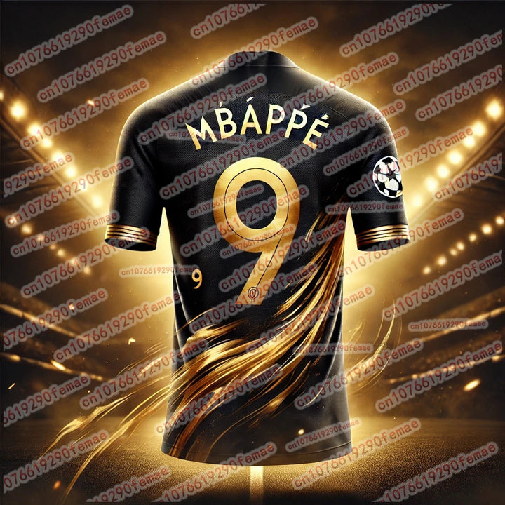 Men’s Mbappé Fan Jersey – Quick-Dry Printed Sports Training T-Shirt