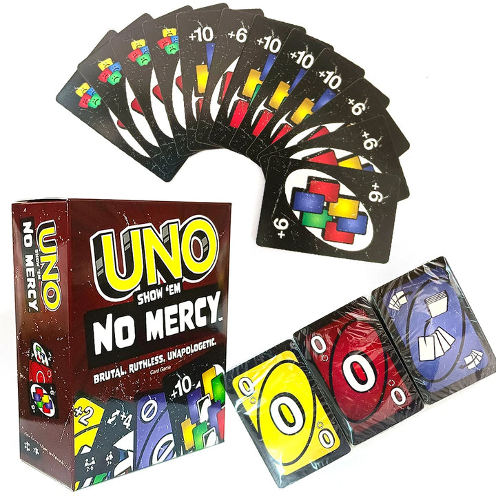UNO Show No Mercy Card Game for Kids, Adults & Family Parties