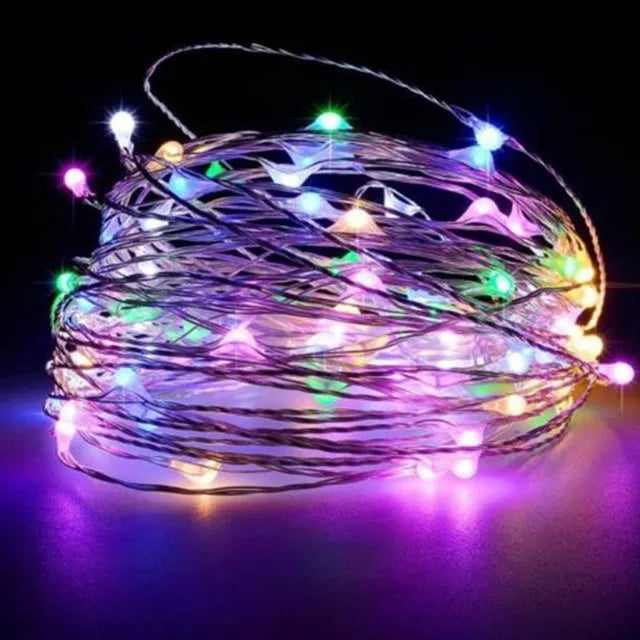 1–5M Copper Wire LED Fairy Lights – Warm String Lights for Christmas, Wedding & Party