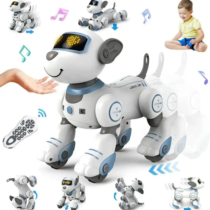 VATOS RC Robot Dog Toy – Electronic Programmable Voice Command Puppy Kids Gift
