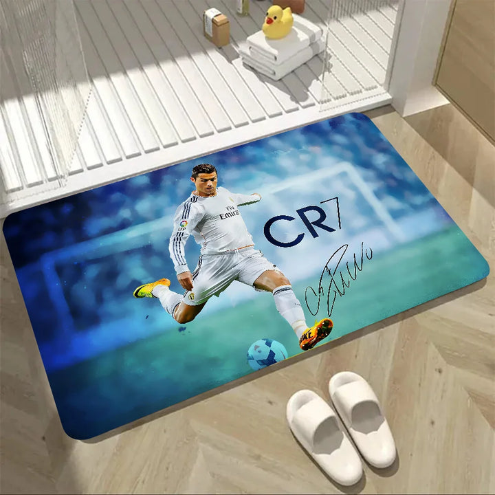 Cristiano Ronaldo CR7 Floor Mat Doormats Home Carpet Foot Mat Anti-Slip