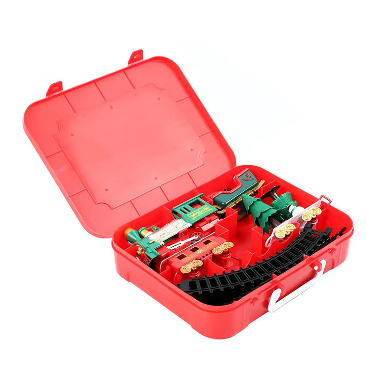 Musical Christmas Train Set with Track & Lights – Tree Decoration