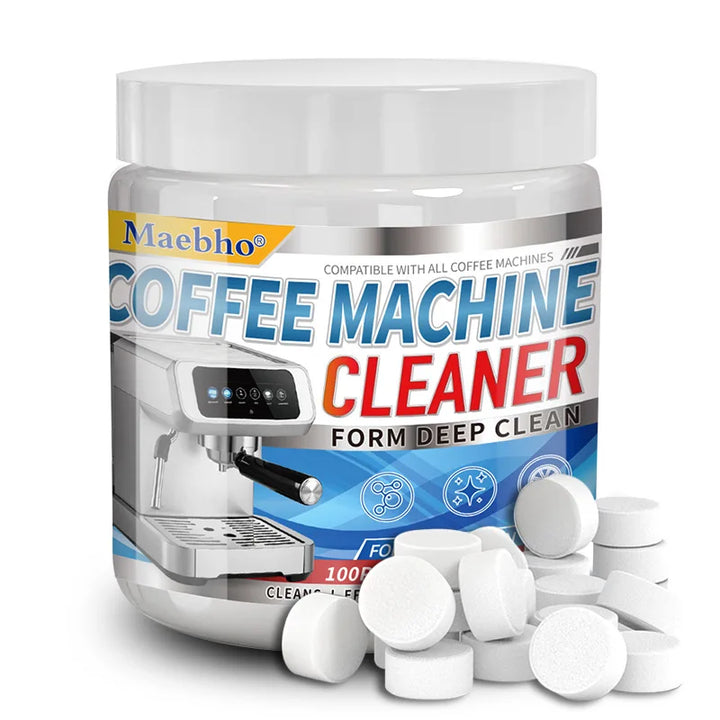 100 Coffee Machine Cleaning Tablets – Descaling & Scale Remover for Home Coffee Makers