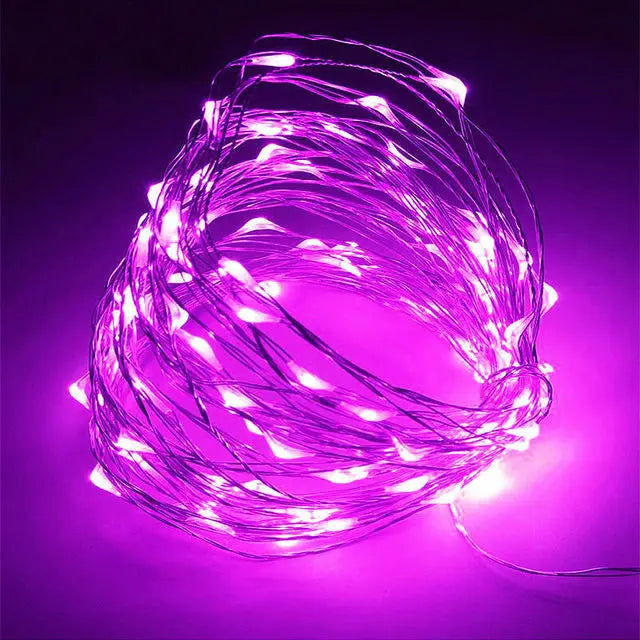1–5M Copper Wire LED Fairy Lights – Warm String Lights for Christmas, Wedding & Party