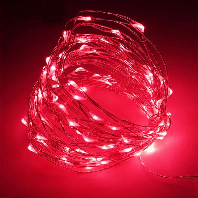 1–5M Copper Wire LED Fairy Lights – Warm String Lights for Christmas, Wedding & Party