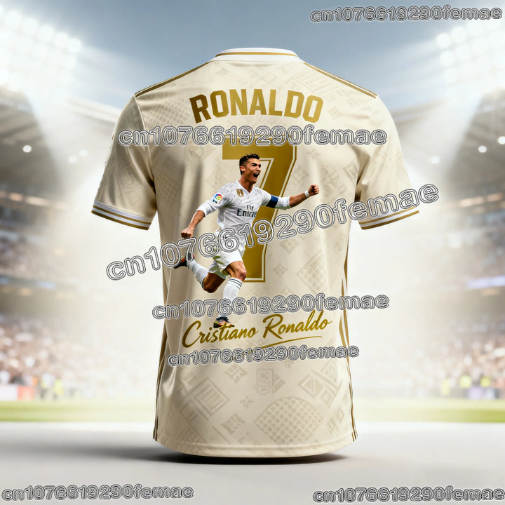 Ronaldo #7 Football Jersey – Fan Edition Training Top (Adults/Kids)