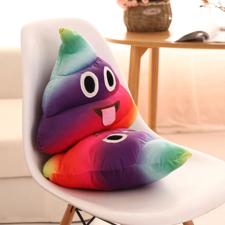 Cute Cartoon Poo Plush – Funny Poop Expression Cushion Soft Toy