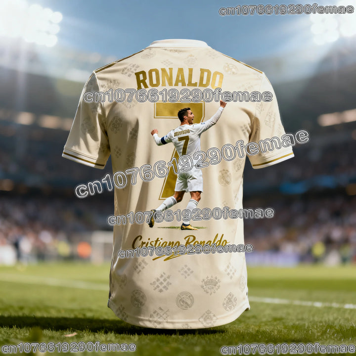 Ronaldo #7 Football Jersey – Fan Edition Training Top (Adults/Kids)