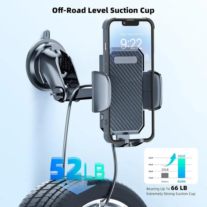 360° Car Phone Holder – Windshield Universal Mobile Mount for iPhone, Samsung & Huawei