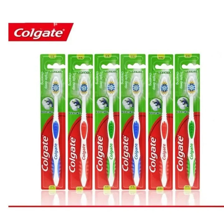 Colgate Adult Toothbrushes 6pcs – Soft Bristles for Sensitive Teeth & Gums