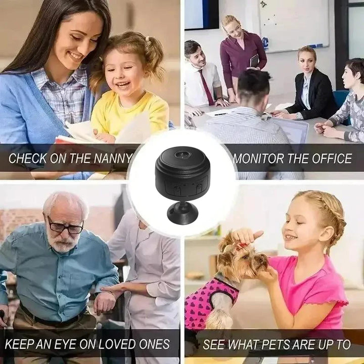 Mini Camera HD 720P Intelligent Home Security IP WiFi, Mobile Remote Application