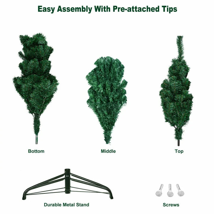 Premium Artificial Christmas Tree with Metal Stand – Multiple Sizes