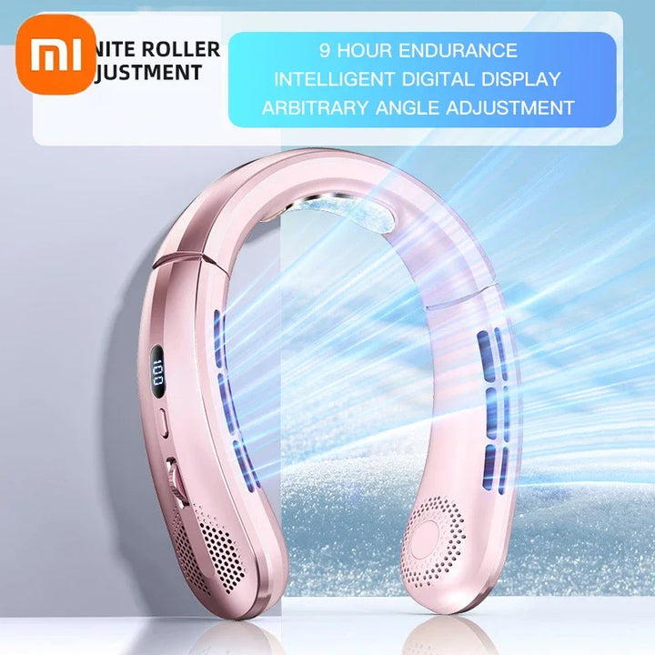 Xiaomi Portable Neck Fan – USB Rechargeable Silent Wearable Cooling Fan