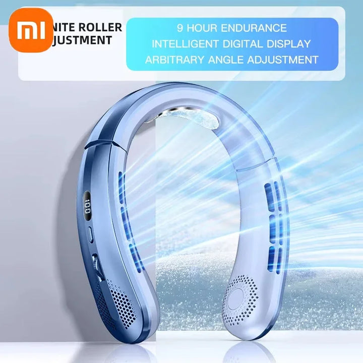 Xiaomi Portable Neck Fan – USB Rechargeable Silent Wearable Cooling Fan