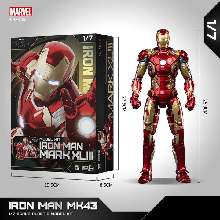 Fondjoy Marvel Iron Man – 10" LED Light-Up Action Model Toy for Boys