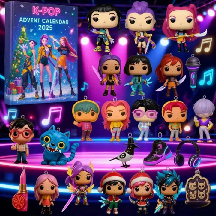 2025 Demon Hunter Advent Calendar – Blind Box Christmas Tree Pendants