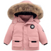 BRONG Toddler Snow Suit Winter Baby, Jacket Coat, Boys Girls Ski Suit Clothing Pink 3-4 Years