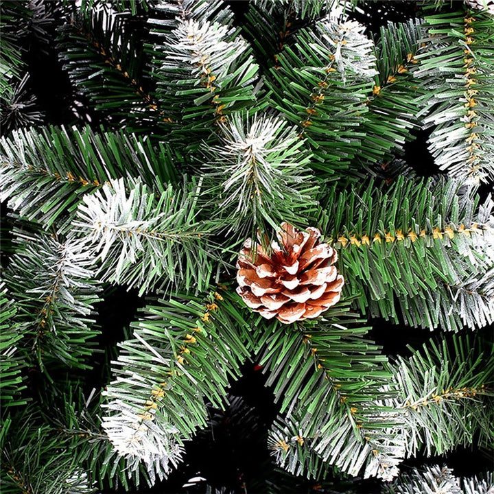 Artificial Christmas Tree with Snowflakes, Berries & Pine Cones – Full PVC Branches