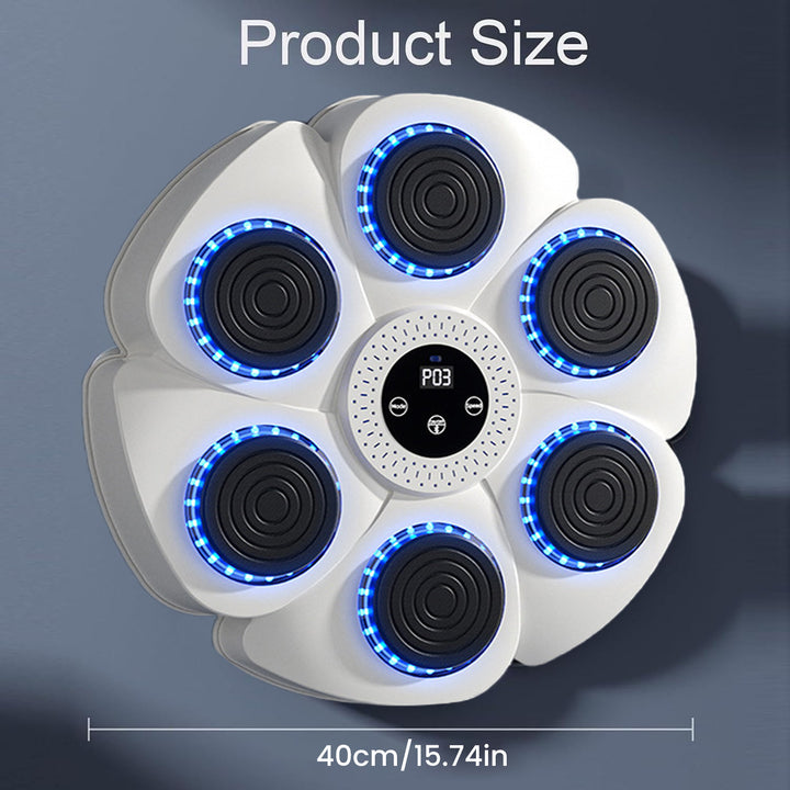 Smart Music Boxing Machine – Wall-Mounted Boxing Toy with Gloves, 9 Speed Modes