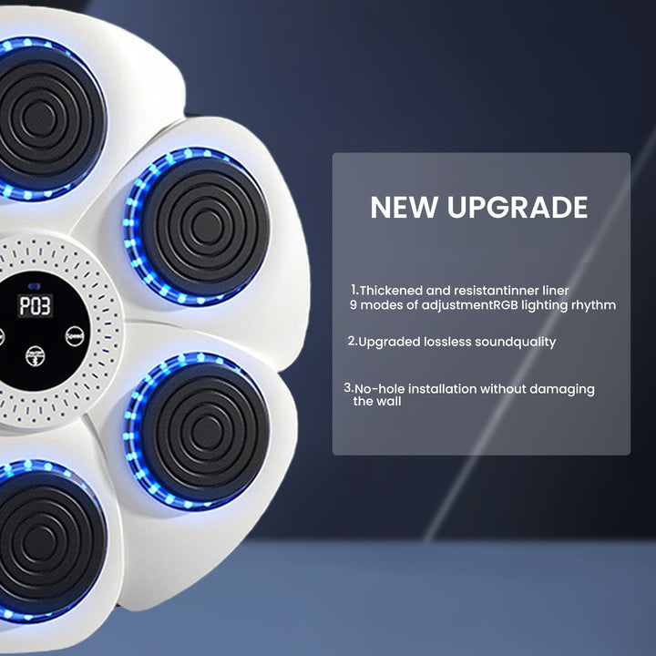 Smart Music Boxing Machine – Wall-Mounted Boxing Toy with Gloves, 9 Speed Modes