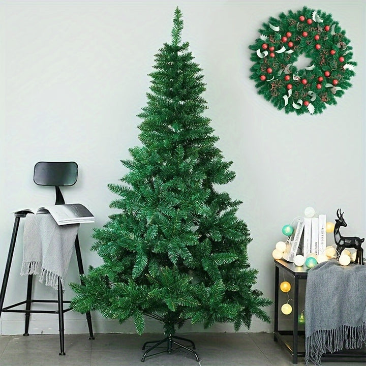 6ft/1.8m Traditional Green Christmas Tree – 850 Tips with Metal Stand