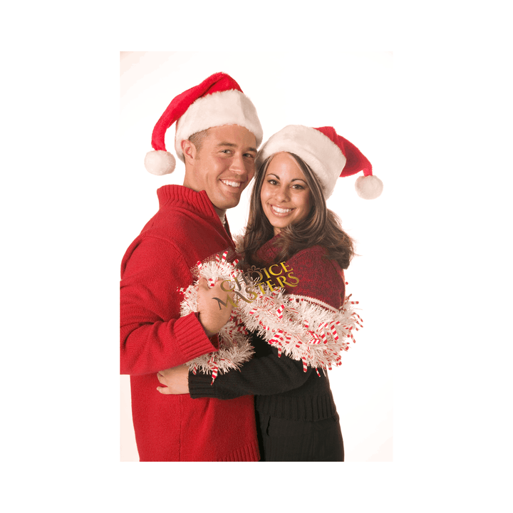 4 Pack Luxury Plush Christmas Santa Hats – Classic Red Unisex Xmas Hats