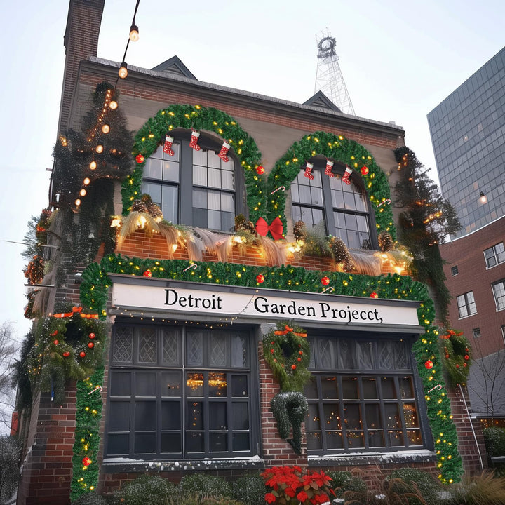 10m Christmas Garland – Indoor Decoration for Stairs, Mantel & Fireplace