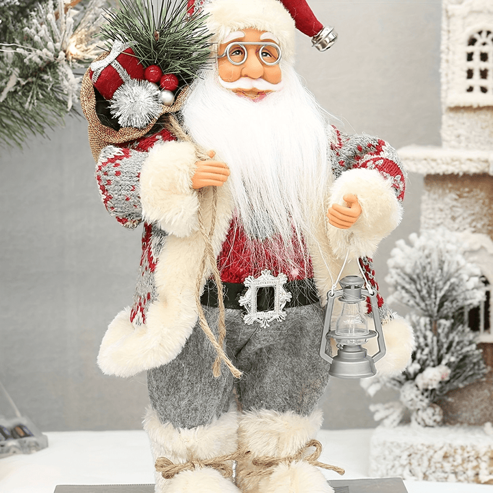 30cm Santa Claus Christmas Figurine – Festive Holiday Decoration Gift