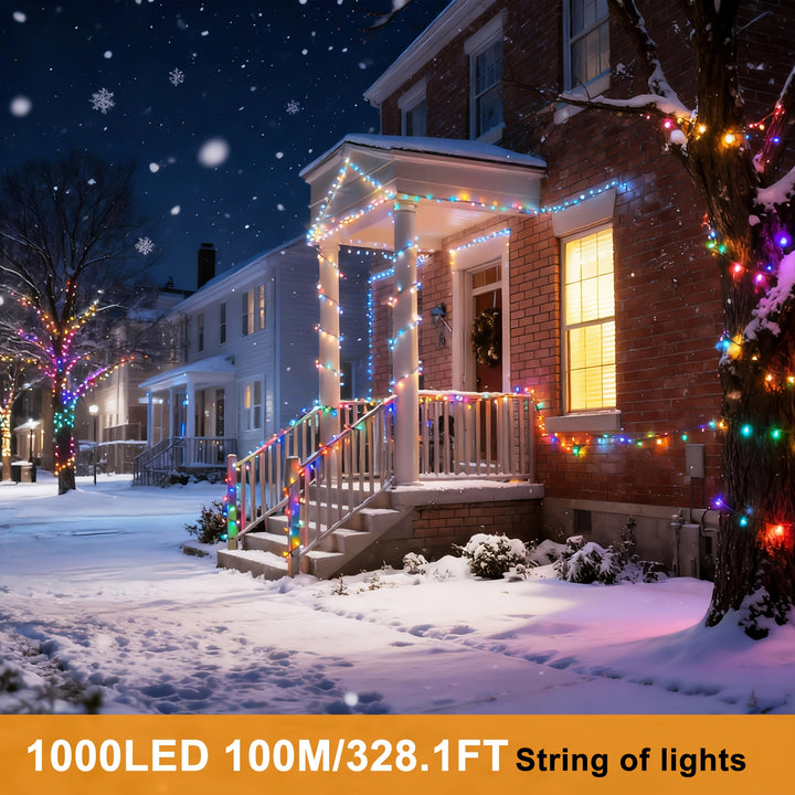 30m/50m/80m/100m Fairy Lights – Warm White & RGB, 8 Modes, Remote Control