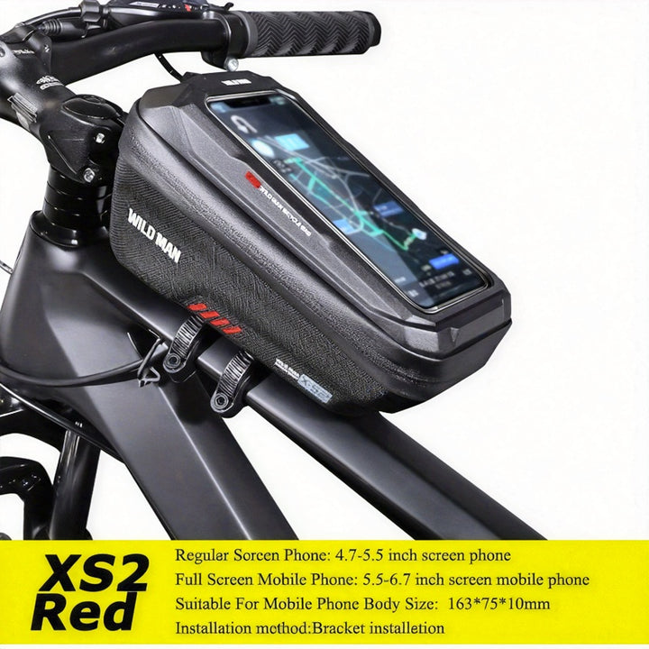 WILD Bicycle Handlebar Bag – 6.8'' Phone Case, Top Tube Storage