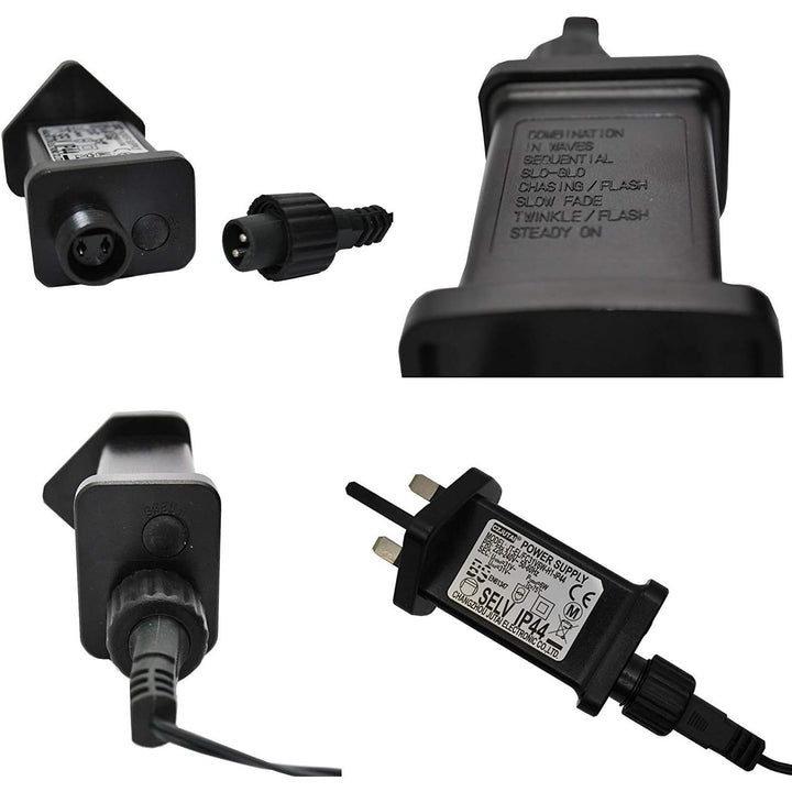 1000 LED Fairy Lights 100m – Cool/Warm White or Multicolour, 8 Modes & Timer