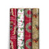 Pack of 4 Christmas Wrapping Paper Rolls – 7m Each, Festive Gift Wrap
