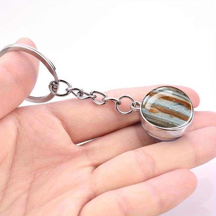 Solar System Keychain – 8 Planets Astronomy Gift for Science Lovers
