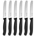 6Pcs Serrated Tomato Knives – Stainless Steel Sharp Table Knife Set