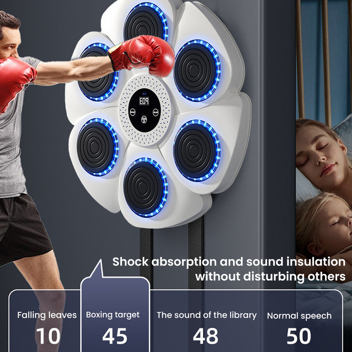 Smart Music Boxing Machine – Wall-Mounted Boxing Toy with Gloves, 9 Speed Modes