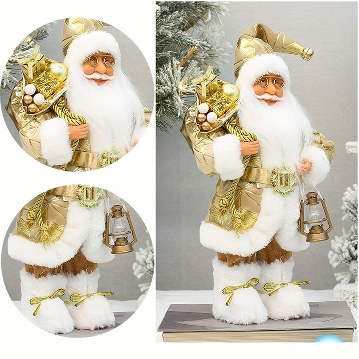 30cm Santa Claus Christmas Figurine – Festive Holiday Decoration Gift