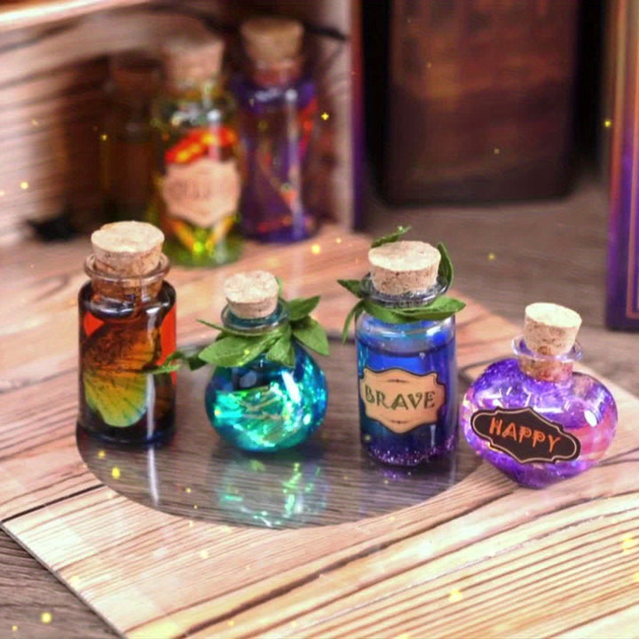 FOMOMDI DIY Wizard Potions Kit – 20 Bottle Fairy Magic Craft Set for Kids