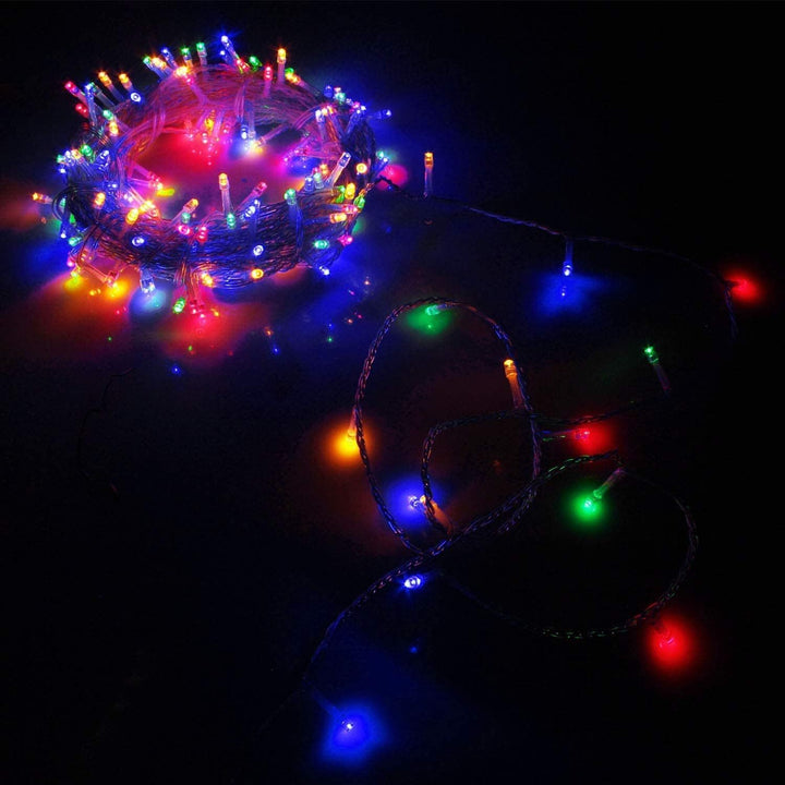 1000 LED Fairy Lights 100m – Cool/Warm White or Multicolour, 8 Modes & Timer