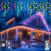23.29m 780 LED Icicle Lights – 8 Modes, Timer, Remote Control, Connectable