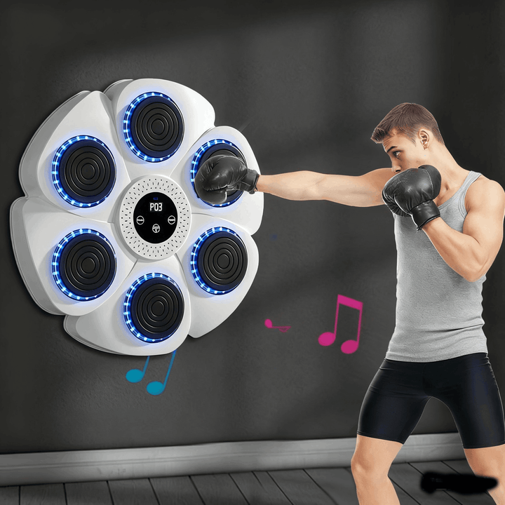 Smart Music Boxing Machine – Wall-Mounted Boxing Toy with Gloves, 9 Speed Modes